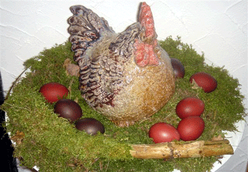 Osterdekoration: Monika F�rstel.